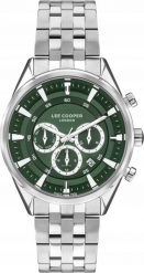 Zegarek Lee Cooper Męski zielona tarcza 44 mm (LC07533.370). Zielone zegarki męskie Lee Cooper, bez wzorów. Za 268.99 zł.