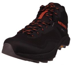 Buty trekkingowe męskie Merrell Mqm 3 Mid Gtx Gore-tex. Czarne trekkingi męskie Merrell, z gore-texu, za kostkę, bez zapięcia. Za 826.00 zł.