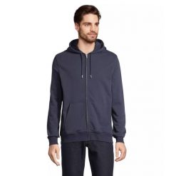 Bluza z kapturem i zamkiem błyskawicznym Sol's Calipso. Czarne bluzy damskie SOL'S, s, bez wzorów, z bawełny, bez ramiączek, z kapturem. Za 180.90 zł.
