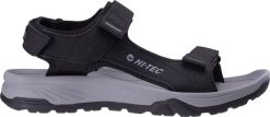 Hitec Męskie sandały Hi-tec ARVOT black/grey rozmiar 43. Czarne sandały męskie HITEC, bez wzorów, sportowe, bez zapięcia. Za 191.54 zł.