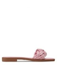 JENNY Klapki LS5795-01 Różowy. Czerwone klapki damskie Jenny, bez wzorów, z tworzywa sztucznego, bez obcasa, bez zapięcia. Za 119.99 zł.