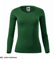 MALFINI - ADLER - Koszulka damska, 160 g/m zieleń butelkowa S. Zielone bluzki damskie MALFINI, m, bez wzorów, bez kołnierzyka, bez ramiączek. Za 30.94 zł.
