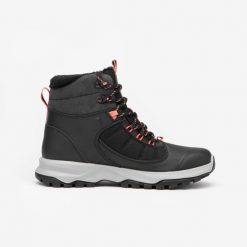 Buty turystyczne damskie Quechua MH500 Mid wodoodporne. Czarne obuwie trekkingowe damskie QUECHUA, bez zapięcia. Za 349.99 zł.