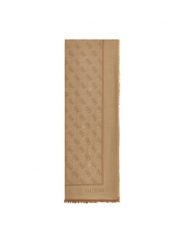 Guess Szal AW5529 VIS03 Beżowy. Brązowe rękawiczki damskie Guess, z aplikacjami, z wiskozy. Za 234.99 zł.