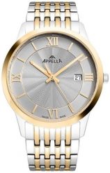 Zegarek męski Appella L12005.2167Q srebrny. Szare zegarki męskie Appella, bez wzorów, srebrne. Za 1,360.00 zł.