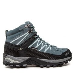 Trekkingi CMP. Niebieskie obuwie sportowe damskie CMP, bez wzorów, bez zapięcia, trekkingowe. Za 399.99 zł.