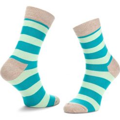Skarpety Wysokie Unisex HAPPY SOCKS - STR01-1000 Kolorowy. Skarpetki damskie Happy Socks, bez wzorów, z bawełny. Za 34.90 zł.