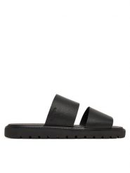 Calvin Klein Klapki Sq Molded Sandal Db Lth HM0HM02234 Czarny. Czarne klapki męskie Calvin Klein, bez wzorów, ze skóry, bez zapięcia. Za 409.99 zł.
