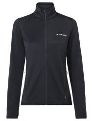 Kurtka polarowa damska Scopi II. Czarne kurtki sportowe damskie Vaude, na zimę, s, bez wzorów, z hardshellu, bez ramiączek, bez kaptura, trekkingowe. Za 429.00 zł.