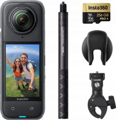 Kamera Insta360 X4 Motocycle Combo czarna. Kamery sportowe INSTA360. Za 3,599.00 zł.