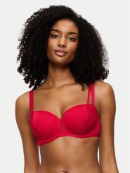 Triumph Biustonosz z fiszbiną Palina Moonlight Kiss 10224803 Czerwony. Czerwone biustonosze Triumph, bez wzorów, z syntetyku. Za 209.99 zł.