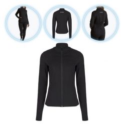 Bluza damska XTREXO Trexi Blouse. Czarne bluzy damskie XTREXO, bez wzorów, sportowe, bez ramiączek, bez kaptura. Za 89.99 zł.