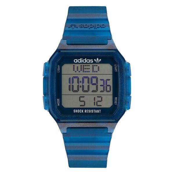 Zegarek Męski Adidas AOST22552. Niebieskie zegarki męskie Adidas, bez wzorów. W wyprzedaży za 310.50 zł.