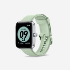 Second Life - Zegarek smartwatch multisportowy cardio... - Stan Doskonały. Zielone, cyfrowe zegarki męskie Decathlon, bez wzorów, z materiału, plastikowe. Za 152.99 zł.