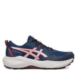 Buty do biegania Asics. Niebieskie obuwie sportowe damskie Asics, bez wzorów, bez zapięcia, do biegania. Za 359.99 zł.