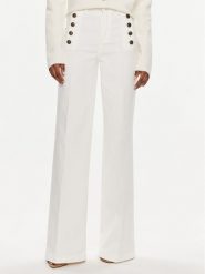 TWINSET Jeansy 241TP2641 Biały Flared Fit. Białe jeansy damskie Twinset, bez wzorów, z bawełny. Za 1,039.00 zł.