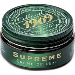 Pasta do obuwia COLLONIL - Creme De Luxe Dunkelbraun 389. Brązowe piżamy męskie Collonil, bez wzorów, z lakierowanej skóry, bez kołnierzyka, bez ramiączek. Za 40.00 zł.