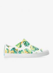 Buty lifestyle Native Jefferson Sugarlite Print. Białe obuwie trekkingowe damskie Native Shoes, z gumy, bez zapięcia. Za 249.99 zł.