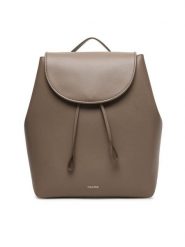 Calvin Klein Plecak Foil Logo Large Flap Backpack LV04F3505G Brązowy. Brązowe plecaki damskie Calvin Klein, bez wzorów, ze skóry. Za 649.99 zł.