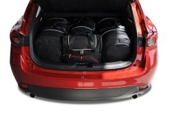 Torby Do Bagażnika Mazda 3 Hatchback 2013-2018 4Szt Kjust. Czarne torby podróżne damskie KJUST, bez wzorów, z kauczuku. Za 1,209.00 zł.
