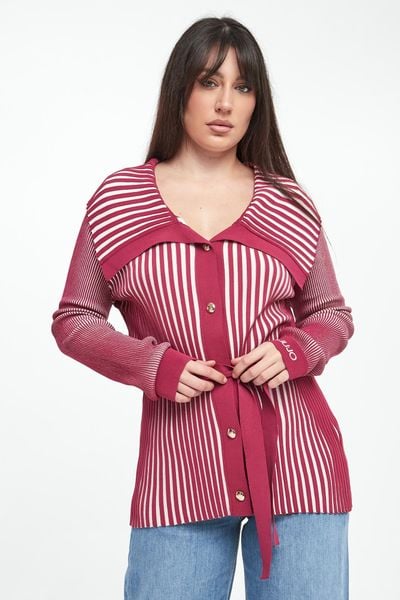 Kardigan damski z paskiem LIU JO. Kardigany damskie Liu Jo, l, bez wzorów, bez kołnierzyka. Za 689.00 zł.