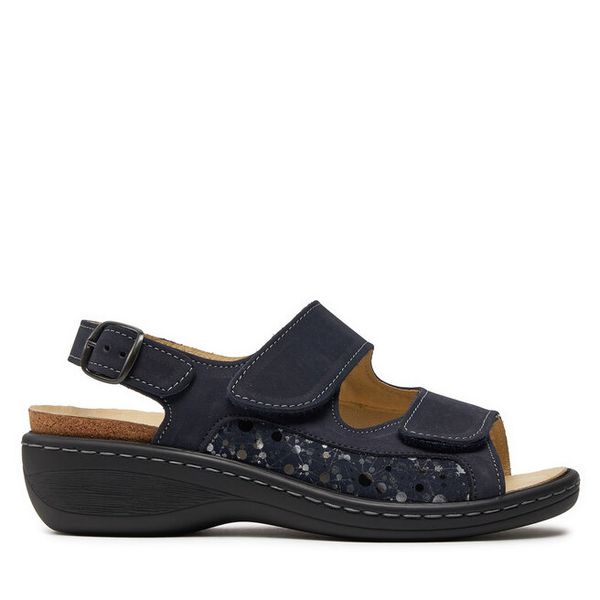 Sandały Dr. Brinkmann. Niebieskie sandały damskie Dr. Brinkmann, bez wzorów, bez obcasa, na płaskiej podeszwie, bez zapięcia. Za 269.99 zł.