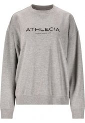 Damska bluza z dekoltem Athlecia Atkins. Szare bluzy damskie Athlecia, l, bez wzorów, z materiału, klasyczne, bez ramiączek, bez kaptura. Za 169.50 zł.