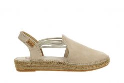 Sandały Toni Pons Nuria Pedra Stone 204012, Beżowy, Skóra naturalna - 37. Brązowe sandały damskie TONI PONS, bez wzorów, z bawełny, z okrągłym noskiem, bez obcasa, bez zapięcia. W wyprzedaży za 224.10 zł.