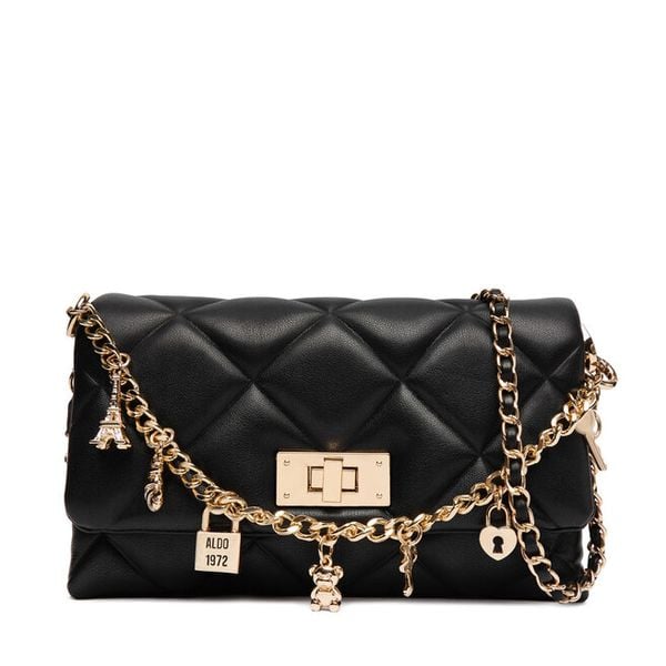 Torebka Aldo. Czarne listonoszki damskie Aldo, bez wzorów, bez dodatków. Za 159.99 zł.