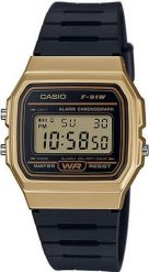 Zegarek Casio F-91WM-9AEF Vintage Retro Style unisex czarny. Czarne zegarki damskie Casio. Za 126.01 zł.