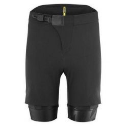 Spodenki z wkładką Mavic Crosstrail. Czarne szorty damskie MAVIC, bez wzorów. Za 548.95 zł.
