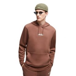 Bluza z kapturem Ellesse Pershuta Oh. Brązowe bluzy damskie Ellesse, s, bez wzorów, z materiału, bez ramiączek, z kapturem. Za 255.00 zł.