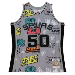 Koszulka San Antonio Spurs. Szare bluzki damskie Mitchell & Ness, bez wzorów, sportowe, bez kołnierzyka, bez ramiączek. Za 623.00 zł.