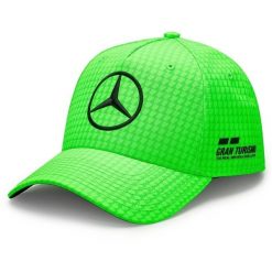 Czapka Mercedes Map F1 Lh Col Driver Bb Cap, Dla obu płci. Zielone czapki damskie OEM, bez wzorów, z poliesteru. Za 118.83 zł.