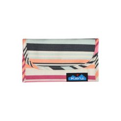 Portfel Kavu Big Spender - midsummer stripe. Czerwone portfele męskie KAVU, bez wzorów. Za 98.99 zł.