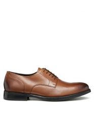 Geox Półbuty U Barberigo U56MBC 00043 C6610 Brązowy. Brązowe buty wizytowe męskie Geox, bez wzorów, ze skóry, bez obcasa, bez zapięcia. Za 419.99 zł.