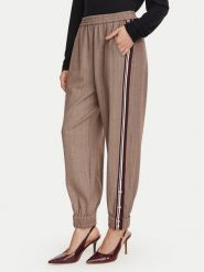 Liu Jo Spodnie materiałowe TF6150 T692A Brązowy Regular Fit. Brązowe spodnie materiałowe damskie Liu Jo, bez wzorów, z materiału. Za 649.99 zł.