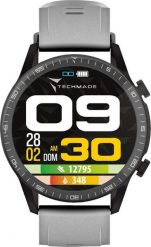 Smartwatch Techmade TM-ROCKS-GY Szary. Szare zegarki smartwatch Techmade, bez wzorów. Za 335.30 zł.
