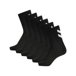 Skarpetki czarne Hummel hmlCHEVRON 6-PACK SOCKS uniwersalne. Czarne skarpetki damskie Hummel, bez wzorów. Za 89.00 zł.
