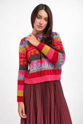 Sweter z wełną alpaka Glenda WEEKEND MAX MARA. Swetry nierozpinane damskie Weekend Max Mara, l, bez wzorów, z wełny, bez kołnierzyka, bez ramiączek. W wyprzedaży za 585.27 zł.