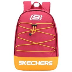 Plecak unisex Skechers Pomona Backpack pojemność 18 L. Czerwone plecaki męskie Skechers, bez wzorów, z materiału, sportowe. Za 89.99 zł.