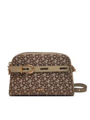 DKNY Torebka R44EFI69 Brązowy. Brązowe listonoszki damskie DKNY, bez wzorów, z materiału, bez dodatków. Za 589.99 zł.