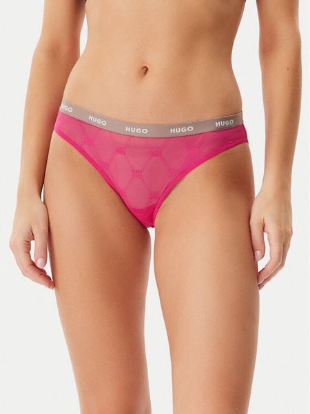 HUGO Figi klasyczne 50535248 Różowy. Czerwone majtki damskie Hugo, z nylonu. Za 69.99 zł.