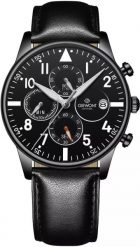 Zegarek Giewont Zegarek Męski Chronograph Sapphire Czarny GW5630-A1. Czarne zegarki męskie Giewont, bez wzorów. Za 213.34 zł.