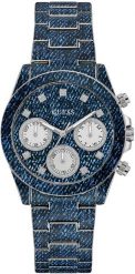 Zegarek Guess Iconic Denim GW0750L1 damski 38 mm . Zegarki damskie Guess, z denimu. Za 899.00 zł.