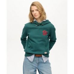 Bluza damska z kapturem Superdry Sd&co Neon. Zielone bluzy damskie Superdry, bez wzorów, bez ramiączek, z kapturem. Za 349.55 zł.