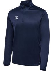 Bluza dresowa 1/2 zip Hummel Essential. Niebieskie bluzy damskie Hummel, xl, bez wzorów, z dresówki, klasyczne, bez ramiączek, bez kaptura. Za 157.00 zł.