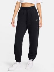 Nike moteriškos sportinės kelnės NSW PHNX FLC HR, juodos. Spodnie dresowe damskie Nike, bez wzorów, sportowe. Za 230.86 zł.