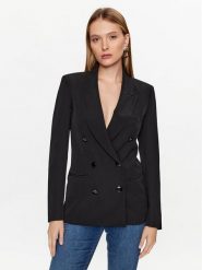 Liu Jo Marynarka MF3113 T7896 Czarny Regular Fit. Czarne marynarki i żakiety damskie Liu Jo, bez wzorów, z syntetyku, bez kołnierzyka, bez ramiączek. Za 699.99 zł.