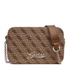 Torebka Guess. Brązowe torebki do ręki damskie Guess, z aplikacjami, bez dodatków. Za 219.99 zł.